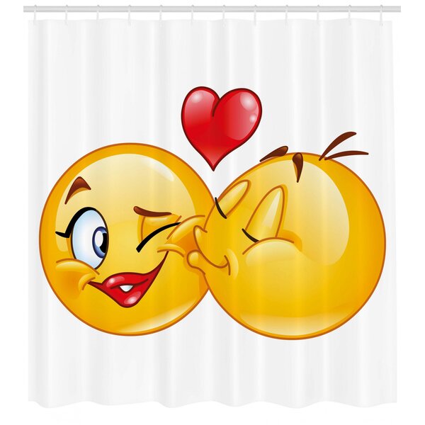 Ebern Designs Allangson Emoji Romantic Flirty Loving Smiley Faces